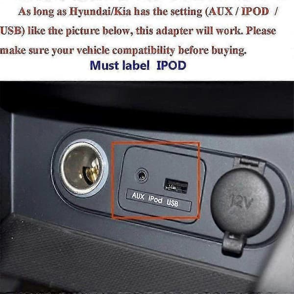 CHELINK Trådløs Bluetooth-mottaker for Hyundai Kia Bilstereo 3,5 mm Aux USB-adapter