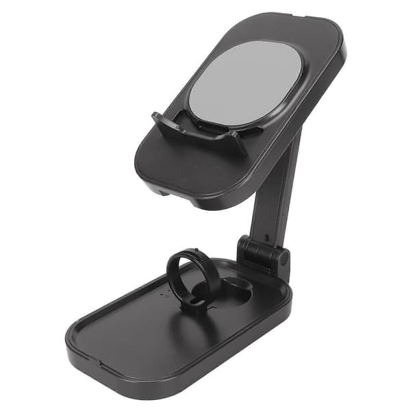 4 i 1 Trådløs Opladningsstation Foldbar Trådløs Oplader Stand med Natlampe til IPhone 14 13 12 til Android