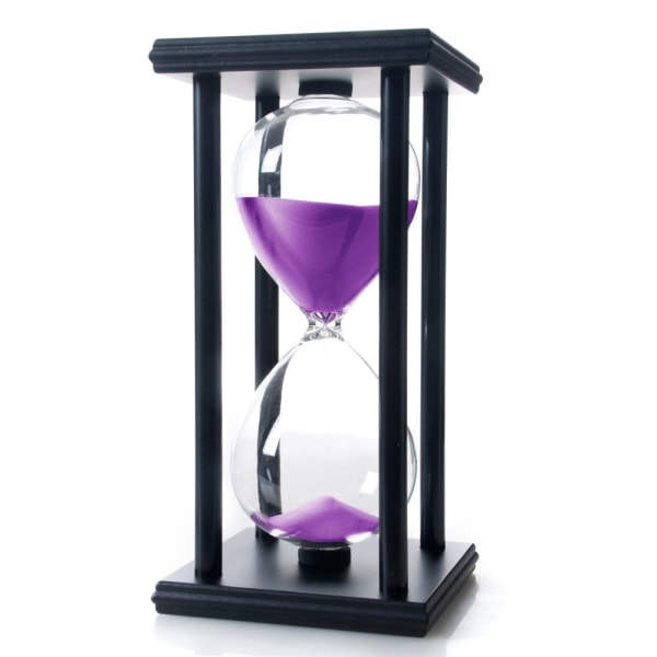 60 minutters timeglas, træ sand timer