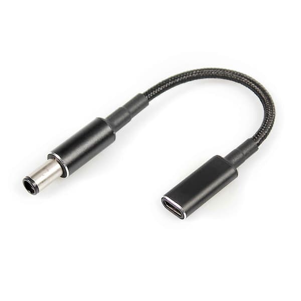 USB 3.1 Type C Hunn Til DC 5.5 X 2.5mm 5.5 X 2.1 Hann Strømkontakt Adapter