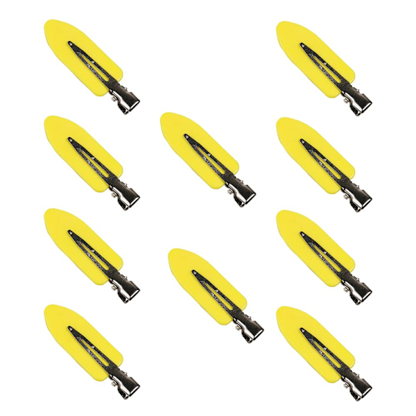 Saumattomat hiuspidikkeet, 10 kpl hiuspinnin kiharaklipsejä, hiuspidikkeet, hiusneulat, luo muodikas kampaus, keltainen yellow