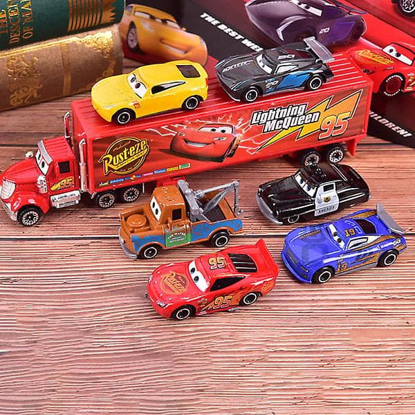 7 stk. Lightning McQueen Jackson Storm K Onkel Truck Diecast Meta