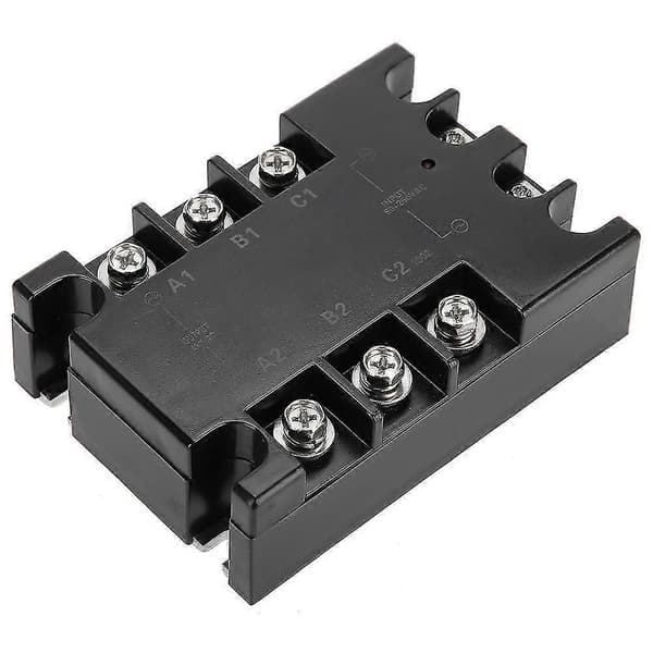 3-faset 40A AC AC Solid State Relæ SSR Input 90-250VAC Belastning 24-480VAC TSR-40AA H