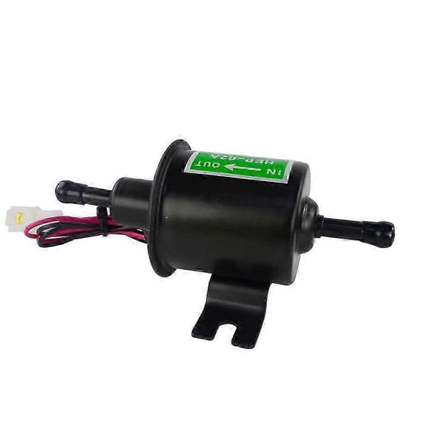 Universal 12V Kraftig Elektrisk Drivstoffpumpe Metall Solid Bensin Inline Drivstoffpumpe Bensinoverføring P
