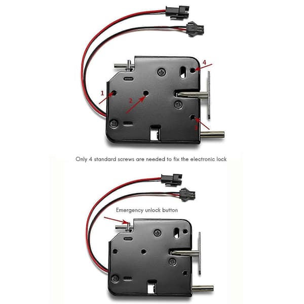 2x 12v 2a Intelligent Elektronisk Kontroll Elektromagnetiskt Lås, Skåplås, Passerkontroll S -gt