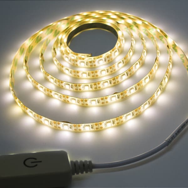 Led-spejlbelysning, Led-forfængelighedslysstrimmel 2M  3000k varmt lys  Dæmpbar til makeup-spejle