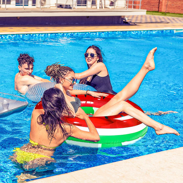 Oppustelig svømmering, voksne pool float, pool float loungers rør, vand sjov strandfest legetøj til voksne 95cm