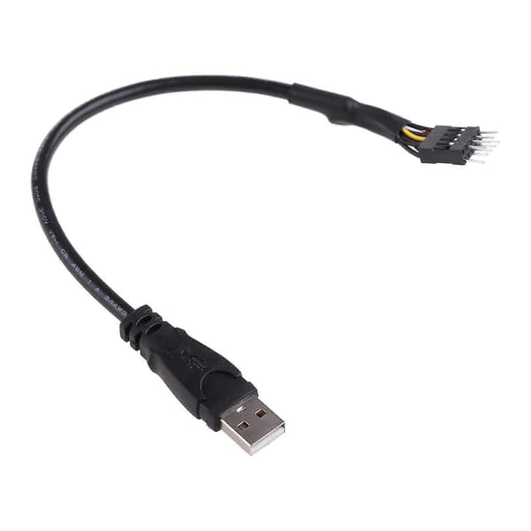 Pc Computer Bundkort Usb 9pin Intern Til Usb Ekstern Forlængerkabel 30cm