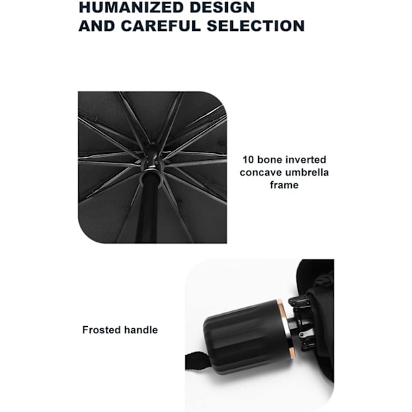 Hopfällbart solskydd för bilens framruta UV-skydd Solskydd Paraplytyp Solskydd Värmeisolering Retractable Vindruta Solskydd