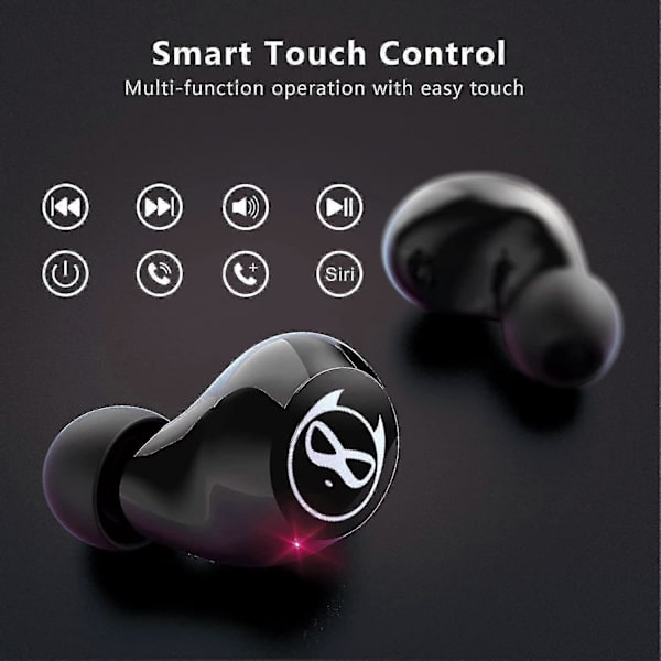 Gaming Ørepropper Barn Bluetooth 5.0 Ørepropp Headset Med Mikrofon Vanntett Berøringskontroll Hifi