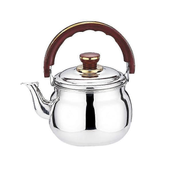 1 stk. Teakettle i rustfrit stål til hjemmet med fløjte til køkkenvand