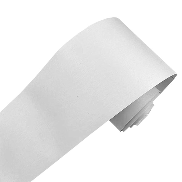 Peel & Stick PVC självhäftande vattentät väggkant (vit)