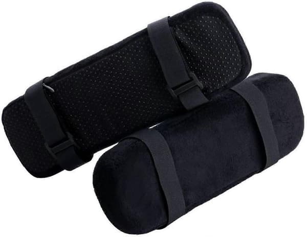 2-pack Ergonomiska Armstödskuddar för Kontorsstolar, Avlastande Skydd för Armbågar