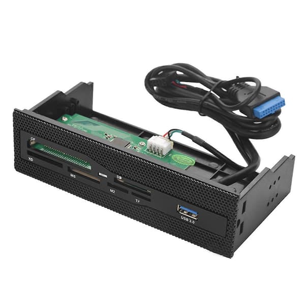 Intern USB 3.0 Port Kortlæser til PC Frontpanel SD M2 MS XD CF TF Kort