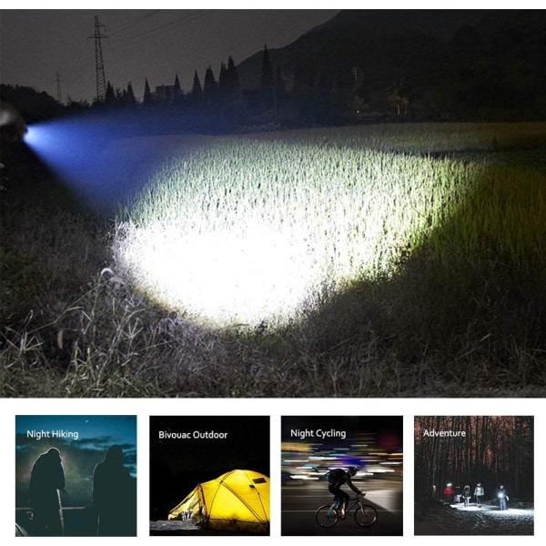 Mini LED-taskulamppu, 5 kpl 350 lumenia 3 tilaa (ei paristoa)