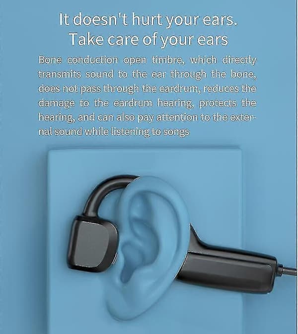 Trådløst Open-Ear headset med mikrofoner - Rød