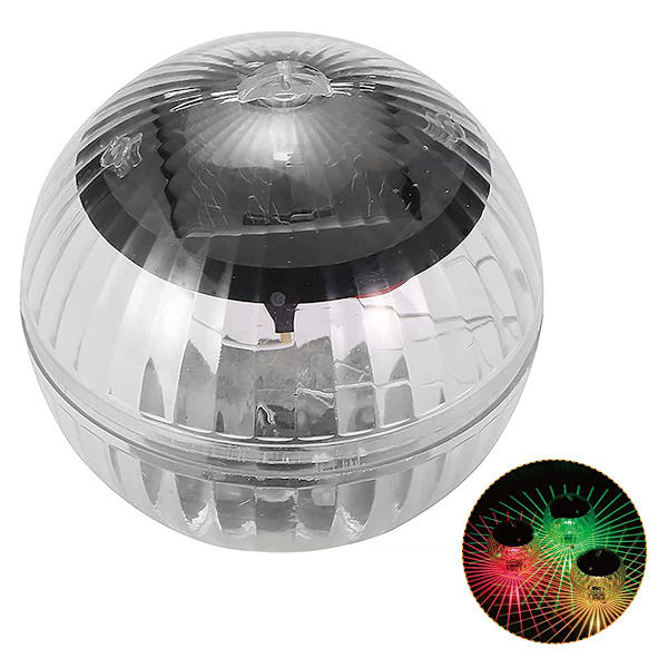 Solcellsflytande poollampa Vattentät solcellsladdad dammglödlampa Globelampor LED-glödlampa Dekoration för pooler Dammfontän Trädgårdsfest Badkar