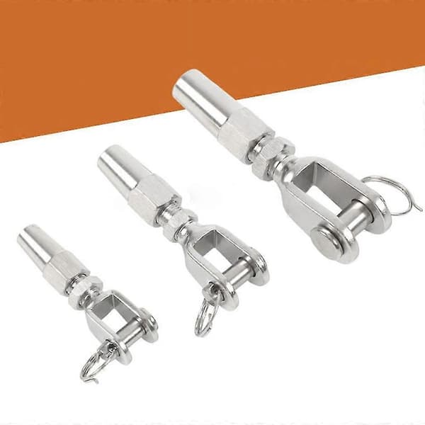 4-pack Vajerräckesats Swage Toggle Vantskruv Hårdvara 316 Rostfritt Stål