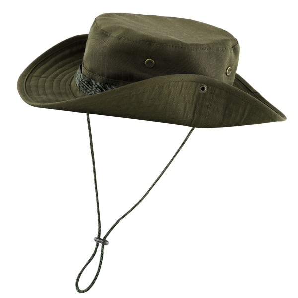 Bucket Hat Boonie Cowboy Hat Bred Brede Brede Caps Fiskehatt med Justerbar Rem