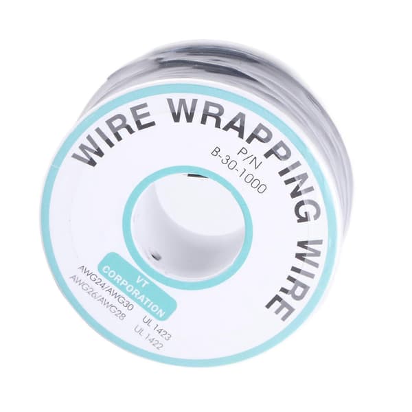 Wire Wrapping Enkeltleder Kabel 30AWG 250m Sort