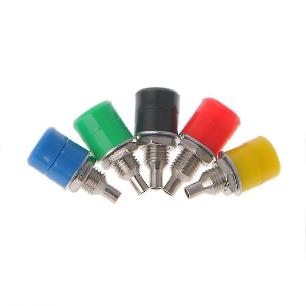 10 stk. 5 farver 4 mm hun bananstik stikforbindelse bindende stolpe lydterminal