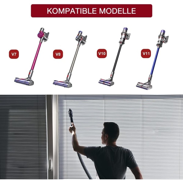 Flexibelt fogmunstycke för Dyson V7 V8 V10 V11 dammsugare