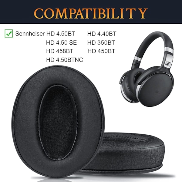 Øreputerputerstatning for Sennheiser HD 4.50BTNC, HD 450