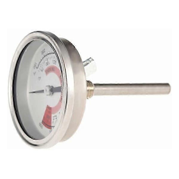 Bi-metal BBQ-termometer i rustfrit stål - gave