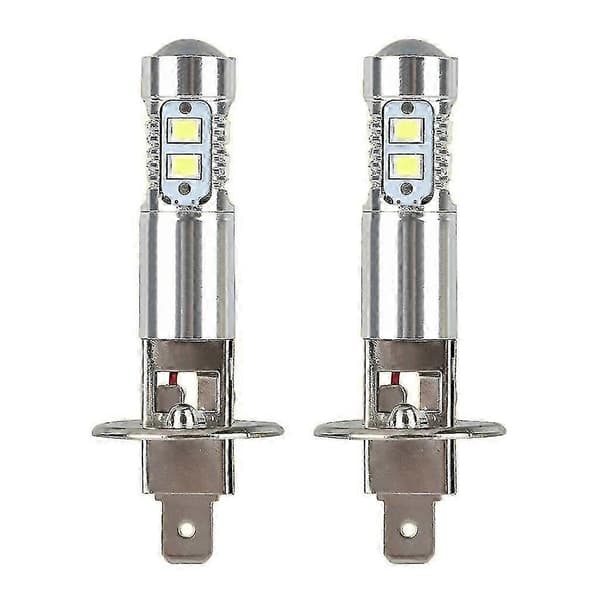 2-pakning H1 LED-frontlyspærer 100W 6000K Tåkelys for bil frontlykt erstatning)