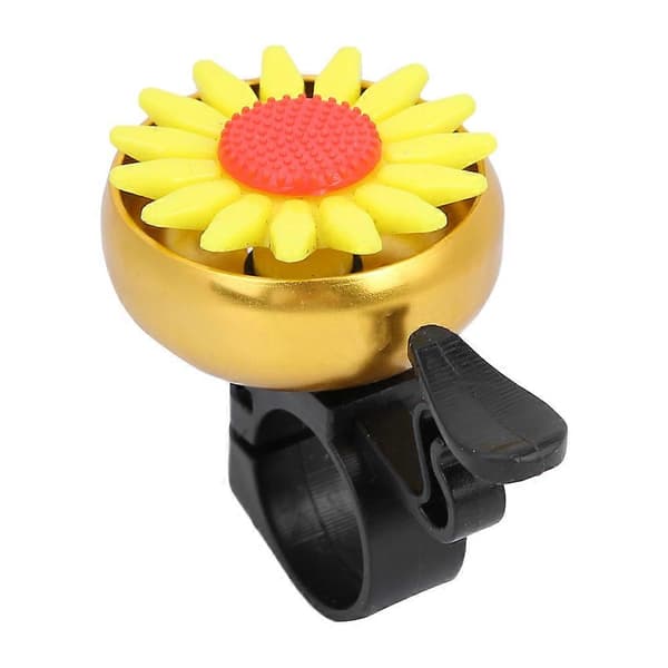 Ultralätt Söt Gul Blomma Dekor Cykelklocka Klart Ljud Snabb Montering