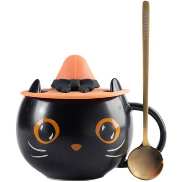 Kaffekrus - Halloween-gave - Svart katt