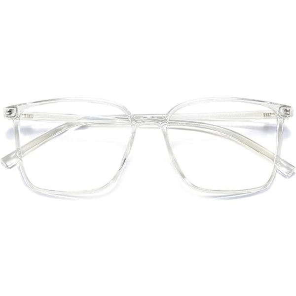 Blått ljus blockerande glasögon Filter Datorglasögon Anti ögonansträngning Huvudvärk Fyrkantig ram Glasögon för kvinnor män