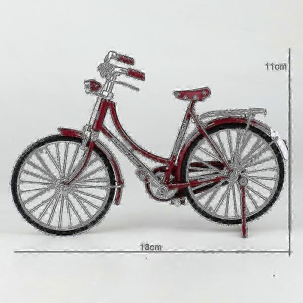 1:10 Legering Klassisk Retro Cykel Modell Ornament-yujia
