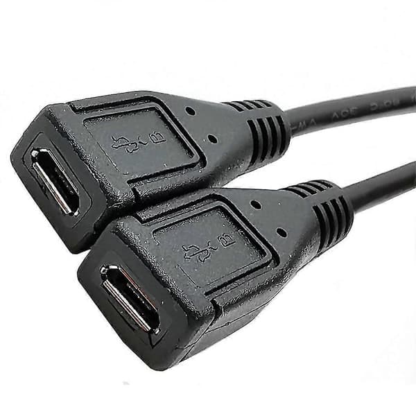 Splitter Micro Usb-kabel, 5-stifts hane till 2 honor Y Splitter-kabel Laddare