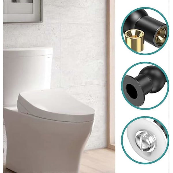 Toalettsitsfästen, 4 Delar Universal Toalettlock Fixeringsset