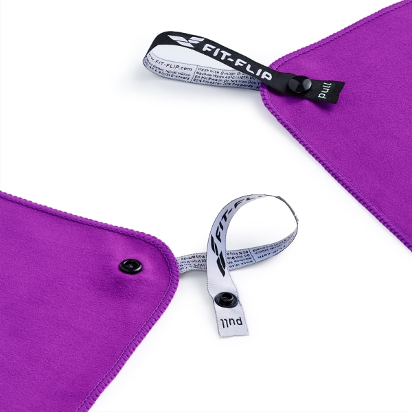 Kompakte mikrofiberhåndklær - sportshåndkleet, reisehåndkleet purple