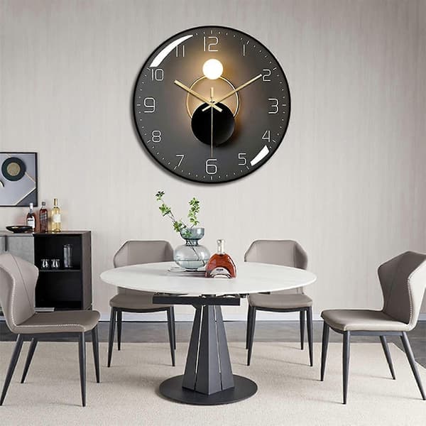 Väggklocka Europeisk Stil Rund Digital Kvarts Väggklocka 30cm Diameter Väggpendel Hd Glas Lätt Att Läsa Lämplig För Vardagsrum Studierum Sovrum Kit