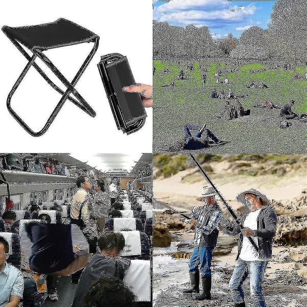 Camping Folding Stool Utendørs Folding Stool, Utendørs Liten Bærbar Camping Folding Stool, Egnet For Camping