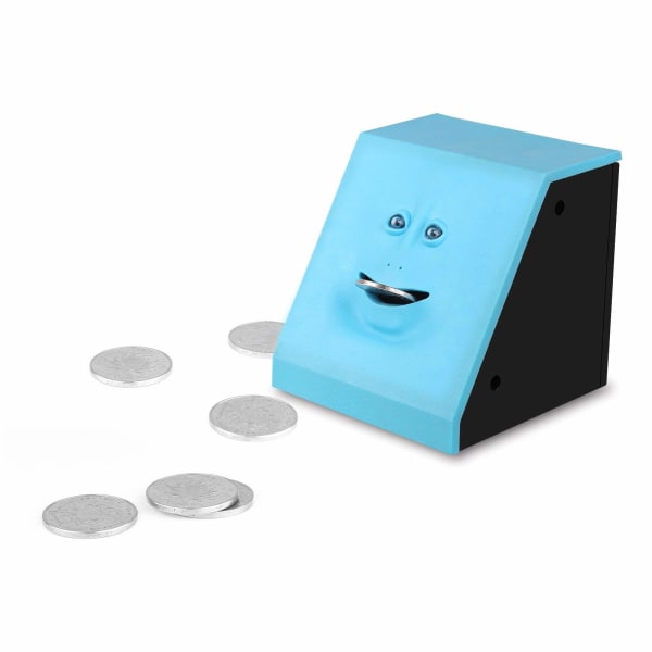 Coin Savings  Kids Money Saving Collection Piggy Bank (Blue)