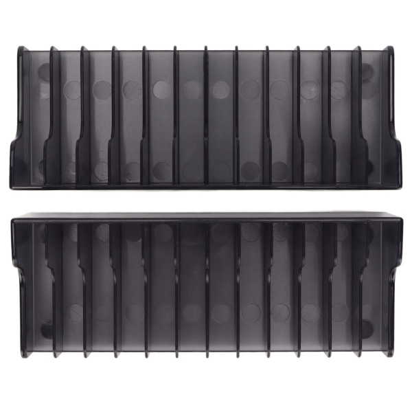 Spillkortlagringsstativ, 2 stk. Multifunksjonell spilldiskdisplayboksbrakett for PS4, CD-disker kortholder spillkortboks for Switch