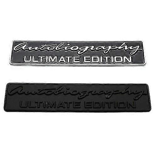 Sort/krom Range Rover Autobiography Ultimate Edition Bakluke Badge Emblem