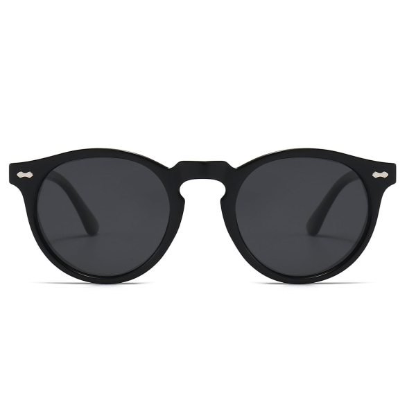 Polariserede solbriller Kvinder Vintage Runde -Klassiske Retro Circle Tonede 90'er Solbriller Unisex UV400 Beskyttelse