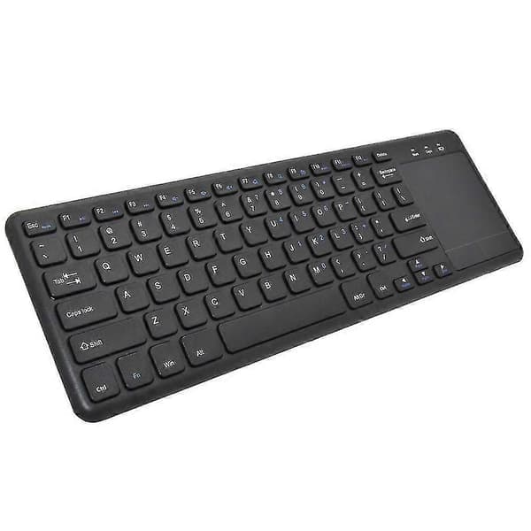 Tangentbord med pekplatta, 2,4 GHz-anslutning via USB-mottagare, programmerbara multimediaknappar, Windows / Android / Chromeos