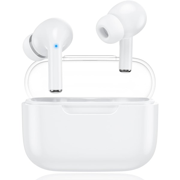 Trådlösa hörsnäckor, Bluetooth 5.3-hörlurar med HiFi Stereo Deep Bass, Dual ENC Mic, 13 mm ljuddrivrutiner, IPX7 vattentäta trådlösa hörlurar i örat