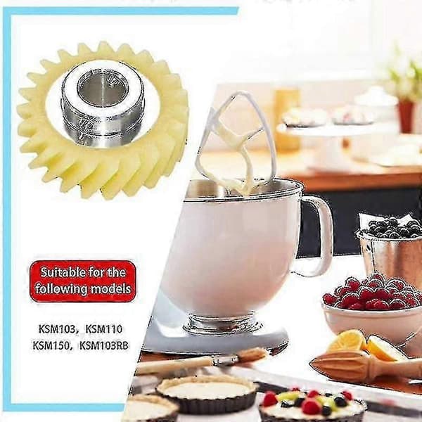 Mikser Snekkedrev For Kitchenaid Stand & 2 Par Motorbørster.