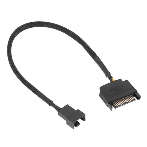 Sata til 3-Pin/4-Pin Pwm Sleeved Blæser Strømadapter Kabel Udskiftningsstik