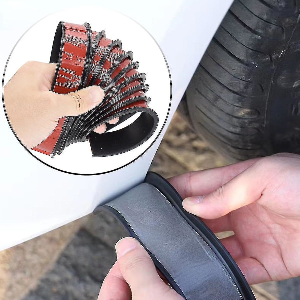 Universal Fender Flares Bilhjul Bågar Vinge Expander Båge Ögonbryn Stänkskärmar Läpp Karosseri Kit Omslag Stänkskydd Tillbehör