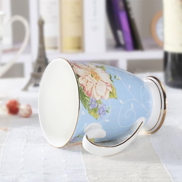 Royal Fine Kaffeemugge Assorterade Färger Tekopp 11 oz (1, Blå) (Blå)