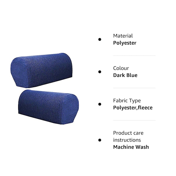 Sofa Armrest Protectors for Armchairs, Sofas, Non-Slip Armchair, 2PCS/Set ，Fleece Premium ，Stretchy Chair Sofa Couch Arm Protector Stretch Fit