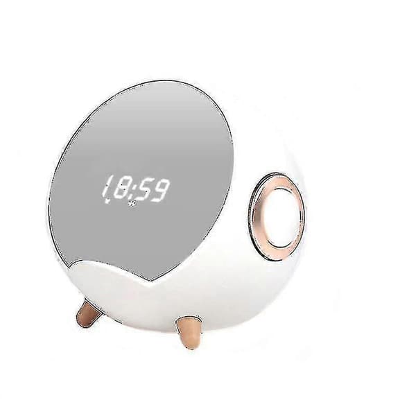 Multifunktionell Trådlös Laddare Smart Bluetooth Högtalare Telefonställ Klocka Väckarklocka
